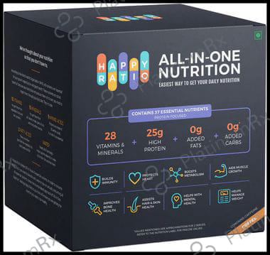 Happy Ratio All In One Plant Protein Nutrition Powder Sachet (37gm Each) Coffee 14s