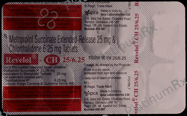 Revelol CH 25/6.25mg Tablet 10s