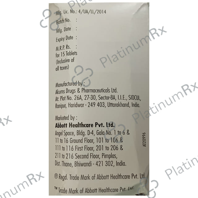 Valance OD 750mg Easy Glide Tablet PR 15s