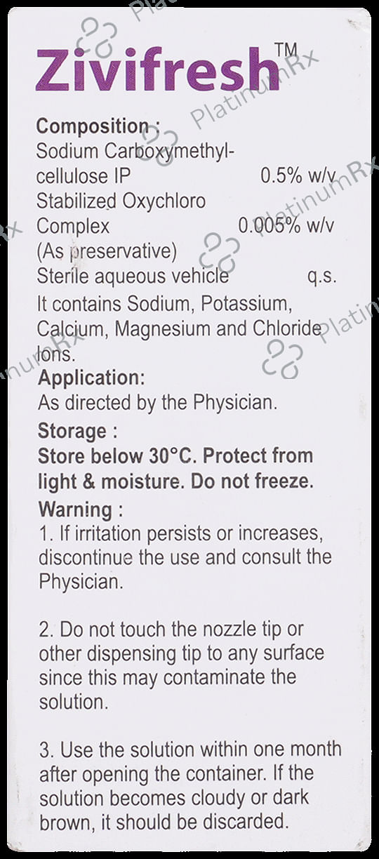 Zivifresh 0.5% Eye Drop 10ml