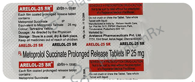 Arelol 25mg Tablet SR
