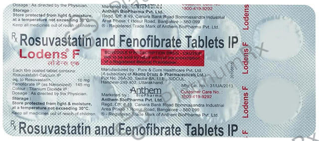 Lodens F 145/10mg Tablet 10s