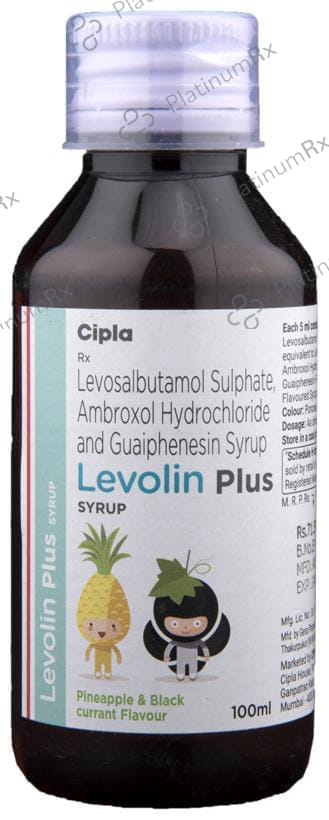 Levolin Plus Pineapple & Black currant Syrup 100ml