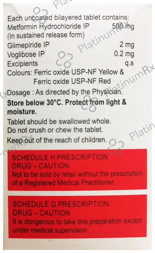 Glycilock Trio 2/500/0.2mg Tablet SR 10s