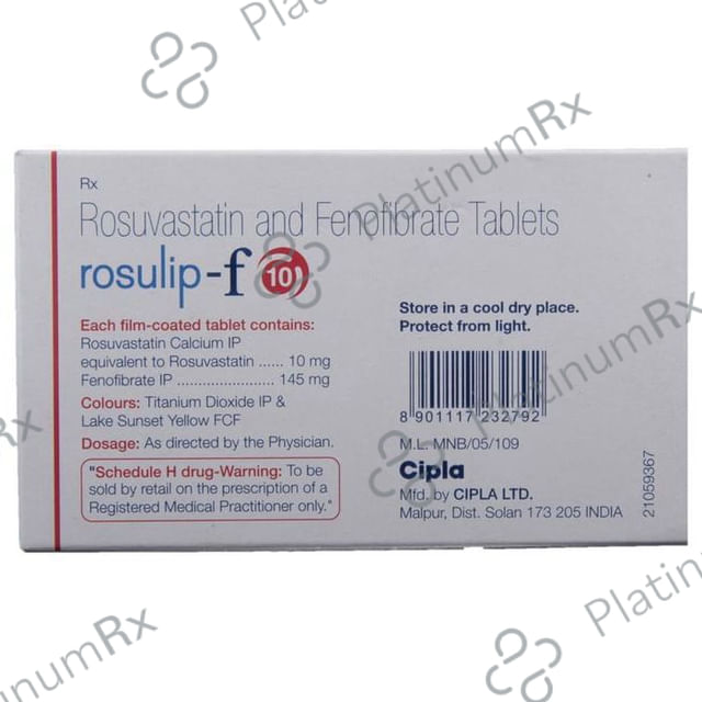 Rosulip F 145/10mg Tablet 10s