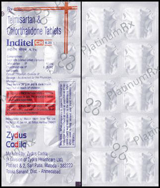 Inditel CH 6.25/40mg Tablet 10s
