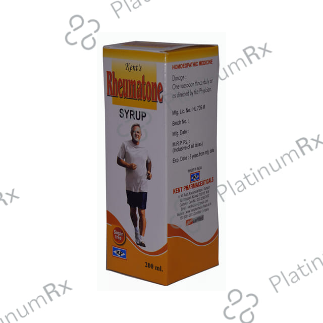 Kent's Rheumatone Syrup Sugar Free