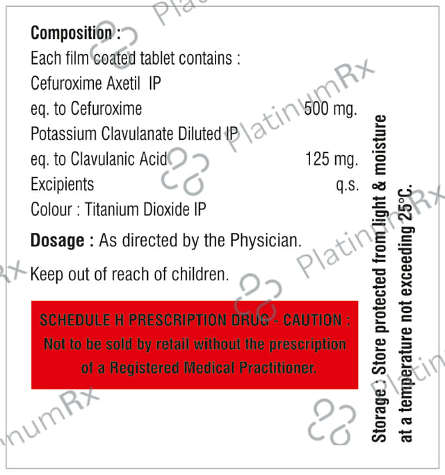 Keftrum CV 500/125mg Tablet 6s