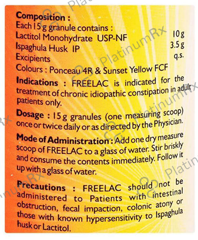 Freelac Granules Orange Lemon 90gm