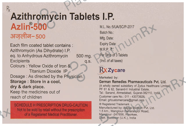 Azlin 500 Tablet