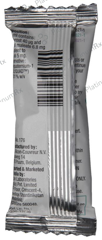 Travacom 5mg/40mcg Eye Drop 1s