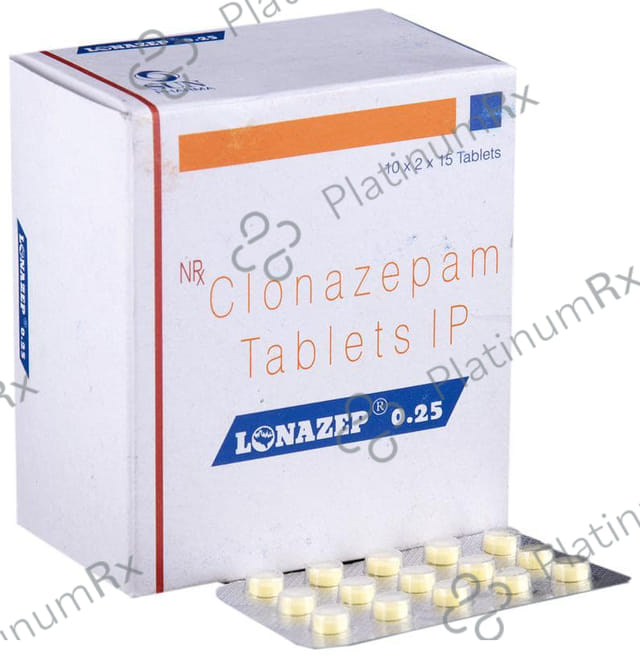 Lonazep 0.25mg Tablet 15s