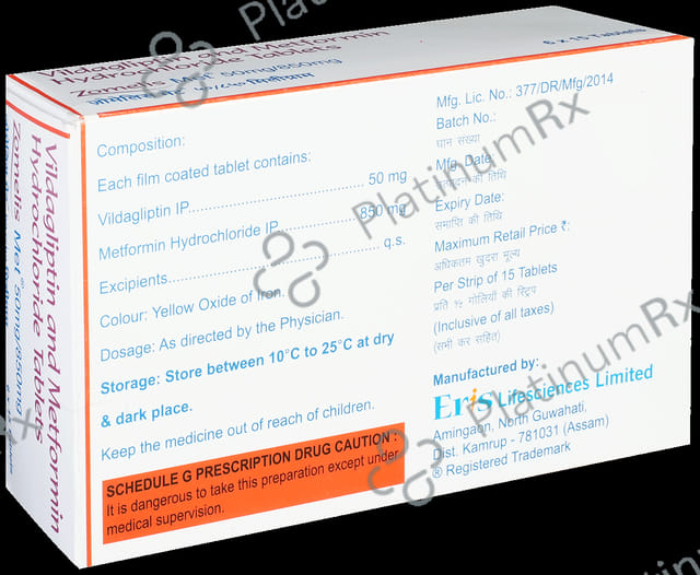 Zomelis Met 850/50mg Tablet 15s