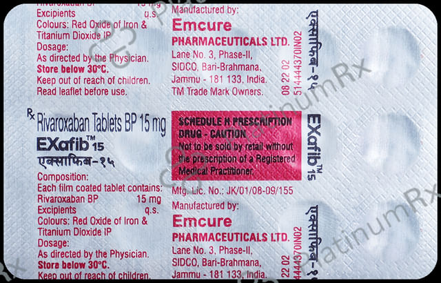 Exafib 15mg Tablet 14s