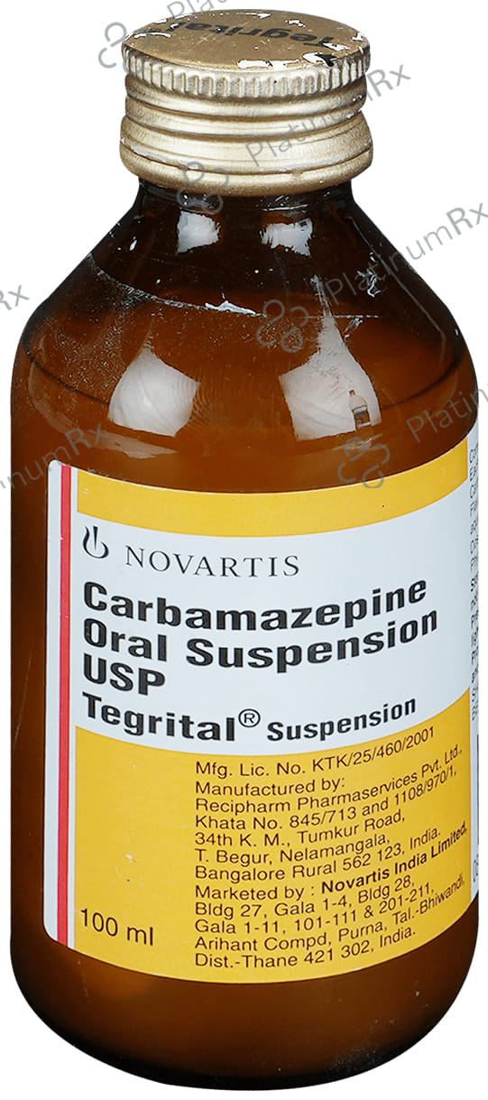 Tegrital 100mg Oral Suspension 100ml