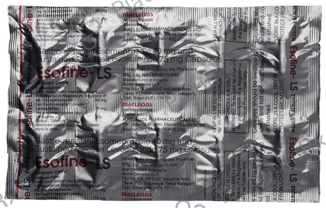 Esofine LS 75/40mg Capsule SR 10s