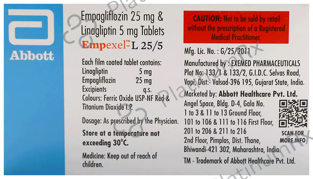 Empexel L 25/5mg Tablet 10s