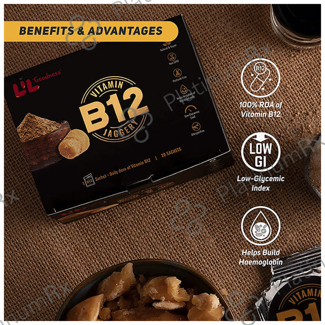 Lil Goodness Vitamin B12 Jaggery Sachet (5gm Each)