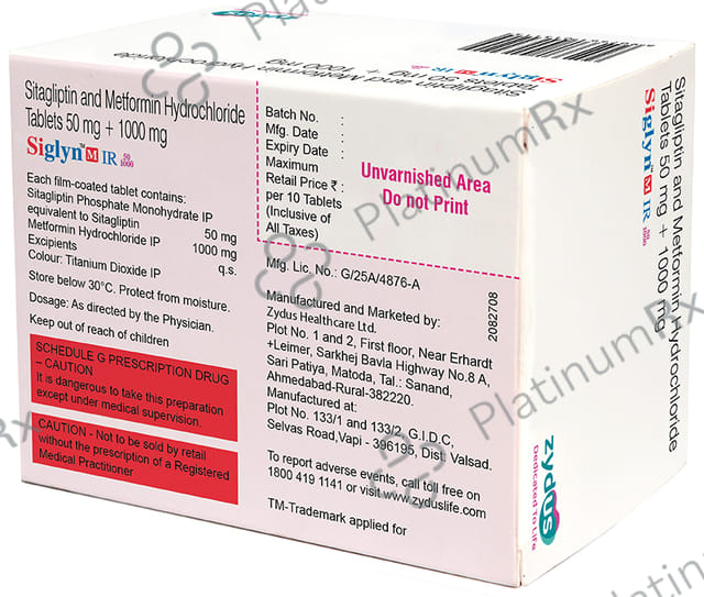 Siglyn M IR 50/1000 Tablet 10s