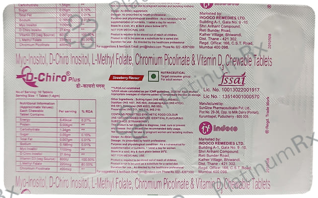 D Chiro Plus Chewable Tablet 10s