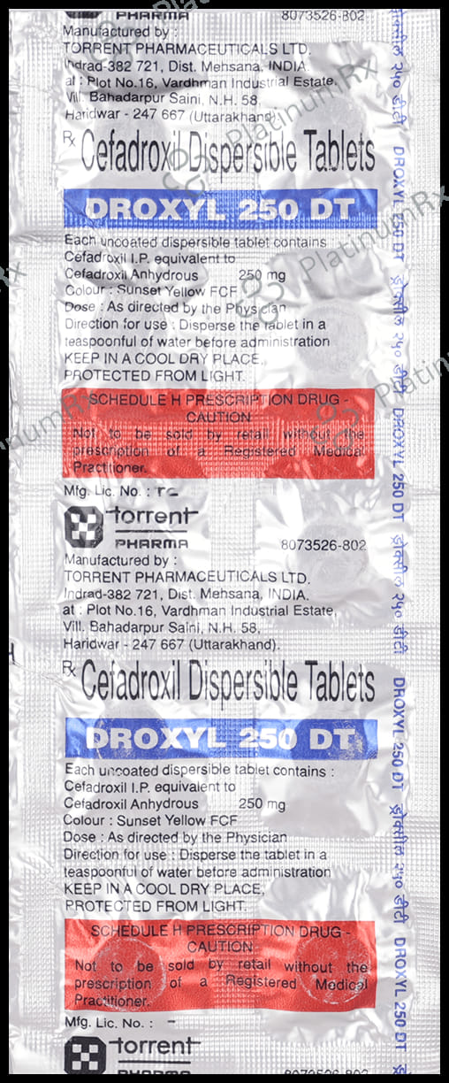 Droxyl 250mg Tablet DT 10s