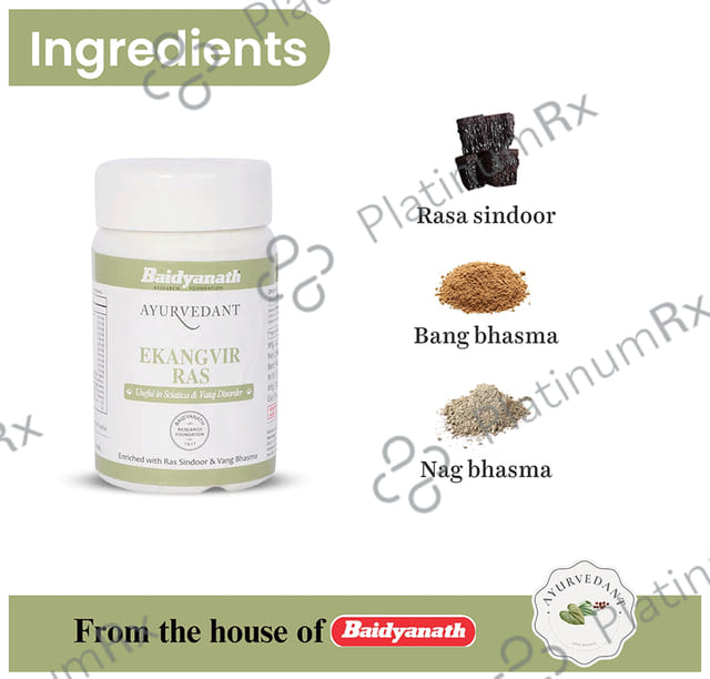 Baidyanath (Jhansi) Ayurvedant Ekangvir Ras Tablet