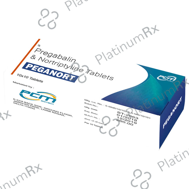 Peganort 75/10mg Tablet 10s