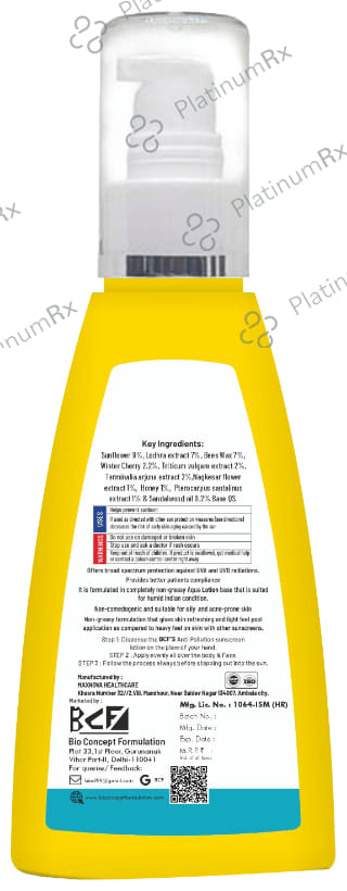 Bio Annie Anti pollution SPF 50 PA+++ Sunscreen Lotion 50ml