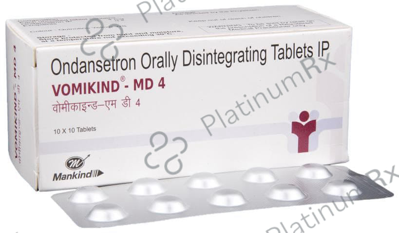 Vomikind MD 4mg Tablet DT 10s