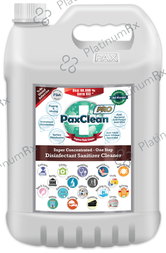 PaxClean Pro Super Concentrated-One Step Disinfectant Sanitizer Cleaner 5 Ltr