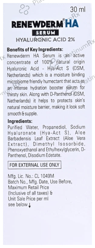 Renewderm HA Serum 30ml