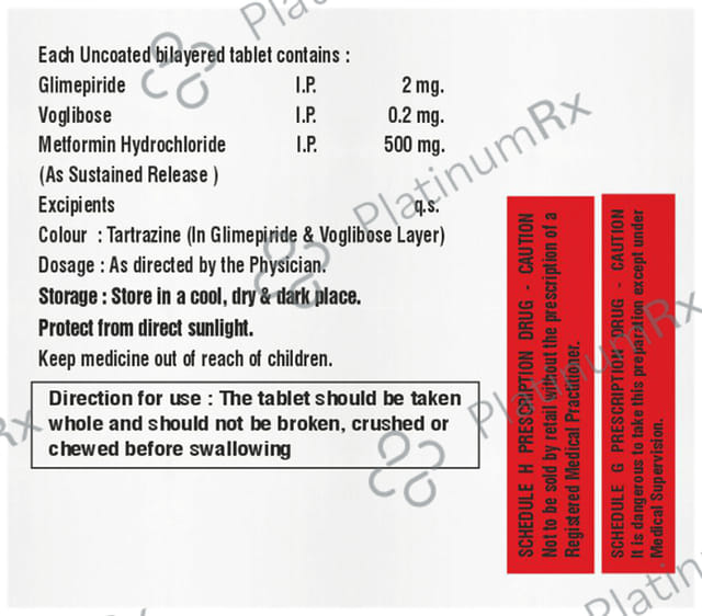 Voglivil GM 2/0.2mg Tablet SR 10s