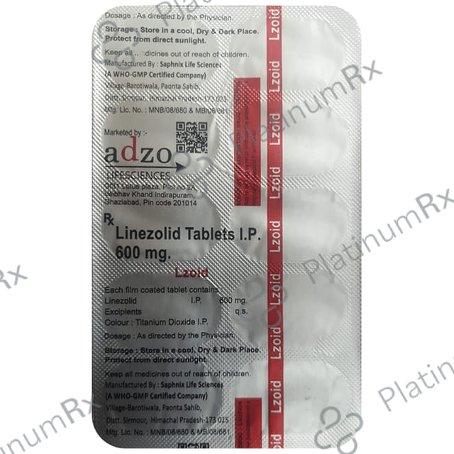 Lzoid 600mg Tablet 10s