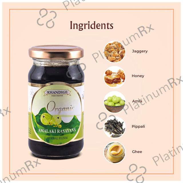Khandige Pure & Pristine Organic Amalaki Rasayana Herbal Elixir