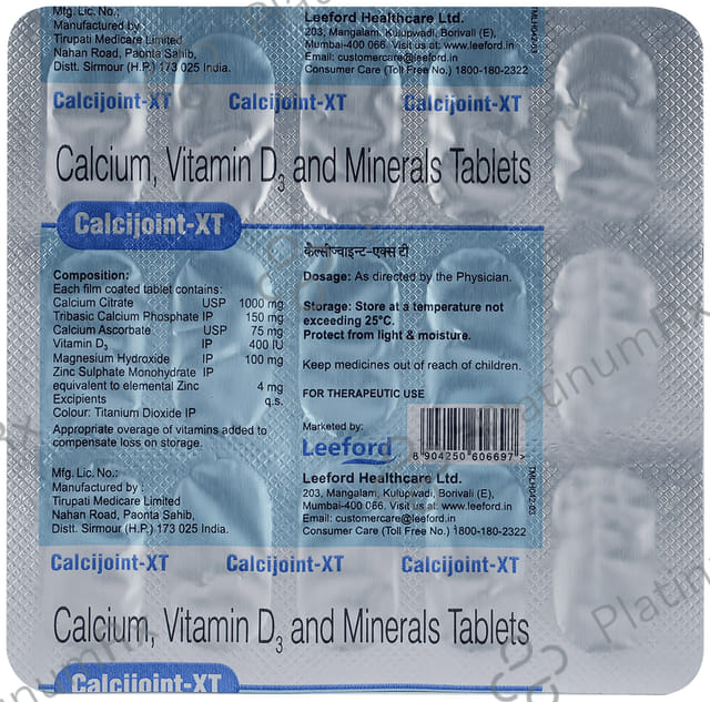 Calcijoint XT D3 60000IU Tablet 15s