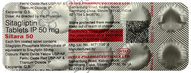 Sitara 50mg Tablet 10s