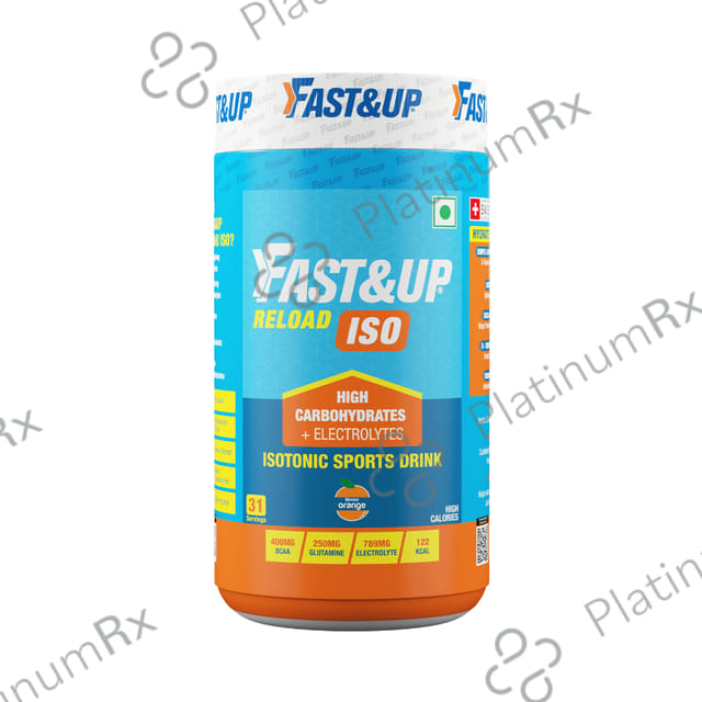 Fast&Up Reload Isotonic Sports Drink with High Carbohydrates and Electrolytes Orange