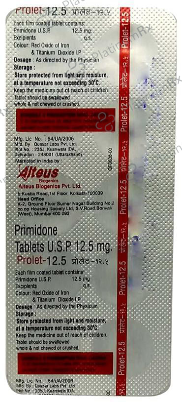 Prolet 12.5 Tablet 10 Tablet