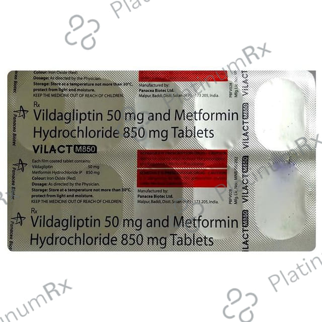 Vilact M 50/850mg Tablet 10s