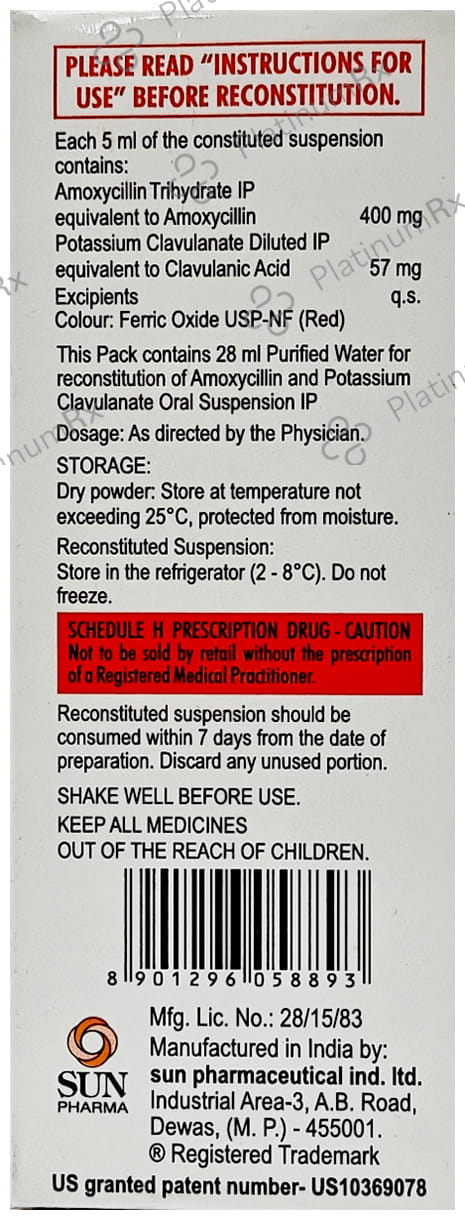 Moxclav DS CP 457mg Oral Suspension 30ml