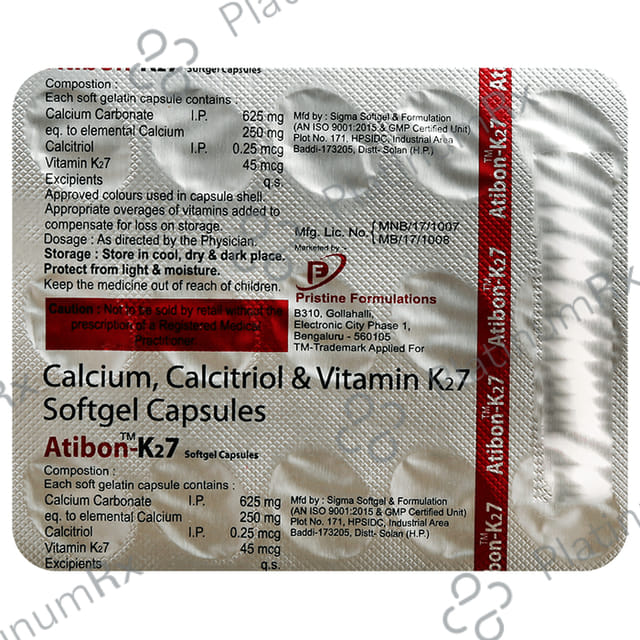 Atibon K27 Softgel Capsule 15s