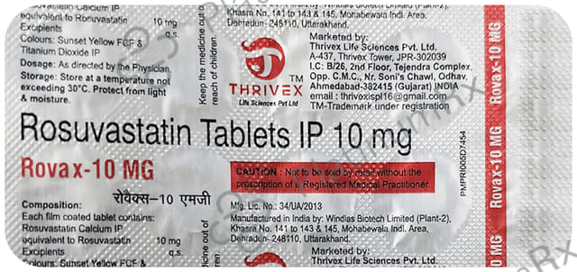 Rovax 10mg Tablet