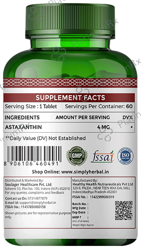 Simply Herbal Astaxanthin Tablet