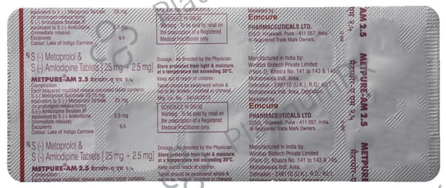 Metpure AM 2.5mg Tablet 10s