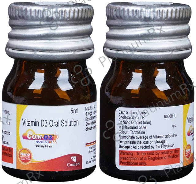 Com D3 Nano Shot 60000IU Oral Solution 5ml