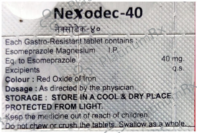 Nexodec 40mg Tablet 10s