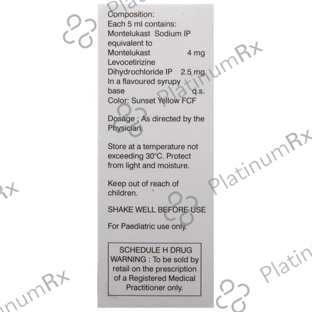 Montina L 2.5/4mg Syrup 30ml