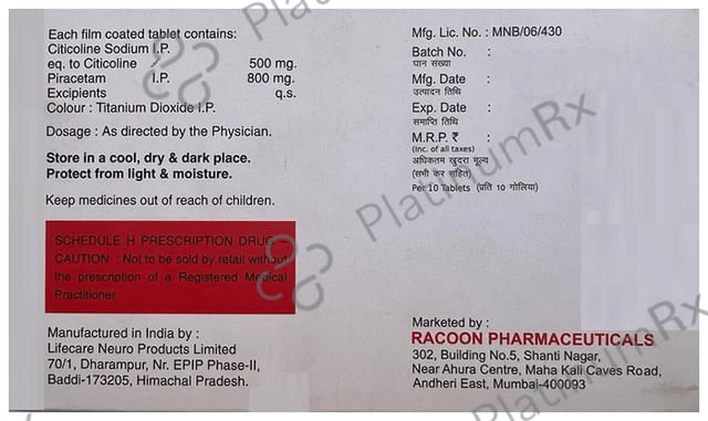 Pericita 500/800mg Tablet 10s
