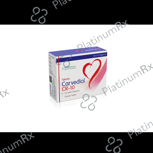 Carvediol CR 10mg Tablet 10s