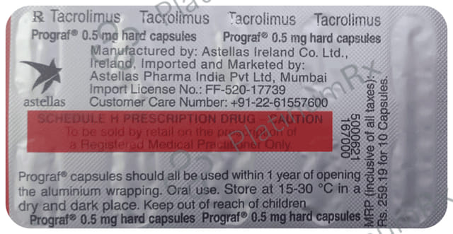 Prograf 0.5mg Hard Capsule 50s